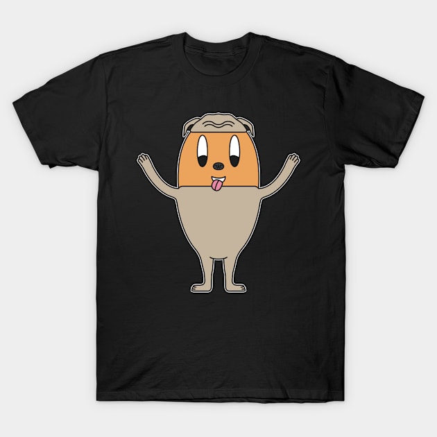 Pug Egg T-Shirt by M.-P.-Mueller